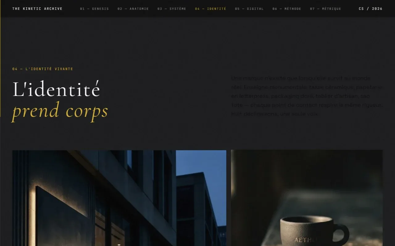 Aethel — identité de marque et site éditorial
